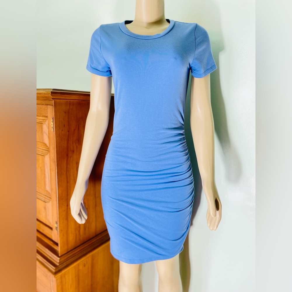 Maternity Blue Mini Dress